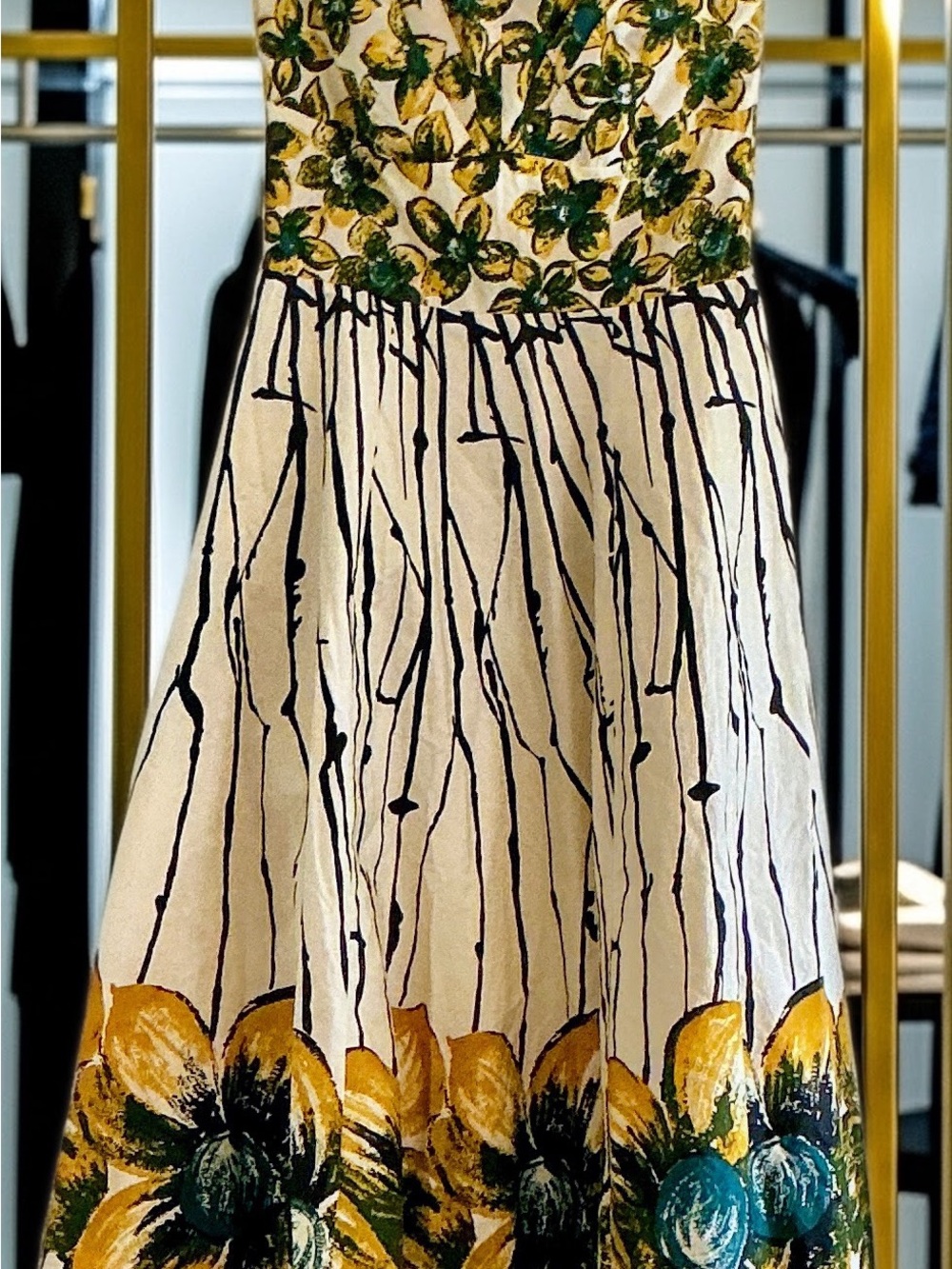 Girls From Savoy Strapless Floral Fit & Flare Dress Size 4